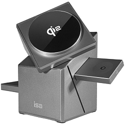 Беспроводное ЗУ ISA Qi2 15W 3в1