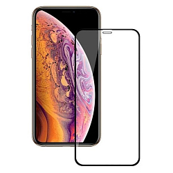 Противоударное стекло 18D NONAME для iPhone X черное