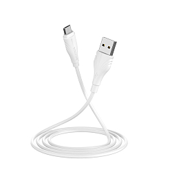 Кабель USB <--> microUSB  1.0м BOROFONE BX18 Optimal белый