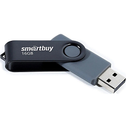 USB 16Gb Smart Buy Twist чёрный