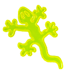 Наклейка светоотражающая "Ящерица"