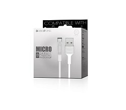 Кабель USB <--> microUSB  1.0м BOROFONE BX1 белый