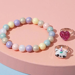 Набор "Выбражулька" 3 предмета: браслет, 2 кольца, перелив, цветной 6946977