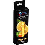 Ароматизатор в дефлектор Grand Caratt, металл, 8 см, апельсин, золотой