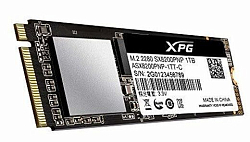 Накопитель SSD M.2 512Gb A-DATA XPG SX8200 Pro, PCI-E 3x4, [R/W - 3350/2350 MB/s] 3D-NAND TLC