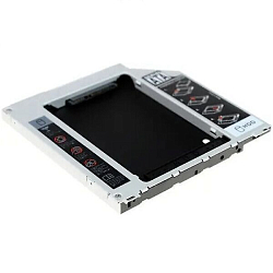 Адаптер оптибей ESPADA SS95U /optibay, hdd caddy/ SATA/miniSATA/SlimSATA 9,5мм для подключения HDD/SSD 2,5” к ноутбуку вместо DVD