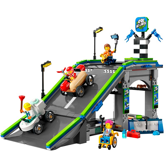 Конструктор LEGO CITY 60460 Никаких ограничений: автогоночная трасс