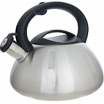 Чайник из нерж. стали MAL-066, 3 литра, цельнометаллический, матовый, со свистком 910086