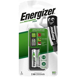 Зарядное устройство ENERGIZER Mini Charger incl. 2xAA 2000mAh  (1/4) E300701302