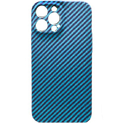 Силиконовый чехол LUXO CARBON для iPhone 12 PRO (голубой)