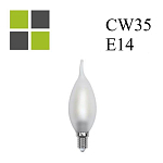 E14 свеча CW35