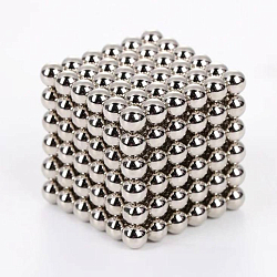 Антистресс магнит "Неокуб" 216 шариков d=0,3 см (серебро) 488730