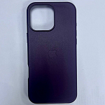 Задняя накладка Leather Case для iPhone 16 Pro Max Фиолетовый