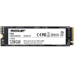 Накопитель SSD M.2  128Gb Patriot P300, PCIe 3.0 x4, NVMe, R/W 1600/600