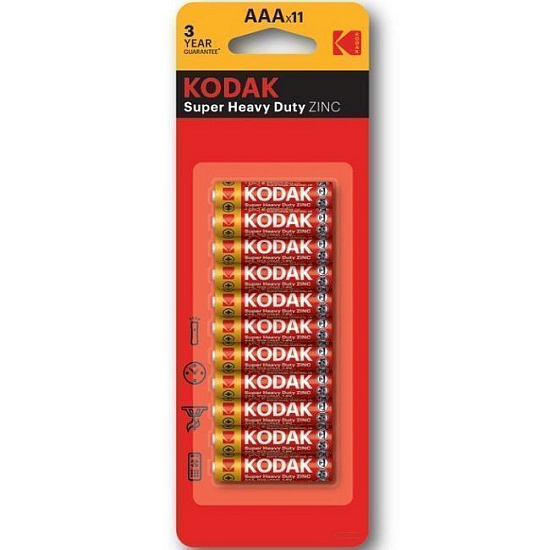 Элемент питания KODAK R03 BL-10+1 Super Heavy Duty [AAAHZ-10+1] (264/47520)