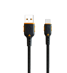 Кабель USB <--> Lightning  1.0м FAISON K-90 Force, чёрный/синий