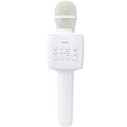 Микрофон караоке Hoco BK5 (White) Bluetooth