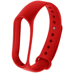 Силиконовый ремешок NONAME для Xiaomi Mi Band 3/4 silicon loop red