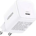 Сетевое ЗУ 1Type-C UGREEN X512 (55554) Mini, белый, 20W