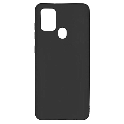 Силиконовый чехол NONAME для SAMSUNG Galaxy A21, SHELL, матовый, чёрный