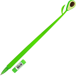 Ручка ЮНЛАНДИЯ "Авокадо", мягкий силиконовый корпус, СИНЯЯ, узел 0,7мм, 143794