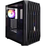 Корпус 1STPLAYER ARIYA AY7 Black / ATX / 4x120mm LED fans / AY7-BK-4F1