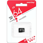 Micro SD 64Gb Smart Buy Сlass 10 UHS-I без адаптера