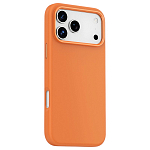 Задняя накладка KEEPHONE ROSANA MAGSAFE SILICONE CASE для iPhone 17 PRO MAX ORANGE