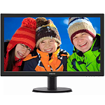 Монитор 23.6" PHILIPS 243V5QSBA (00/01) черный