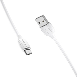 Кабель USB <--> microUSB  1.0м BOROFONE BX19 Benefit белый