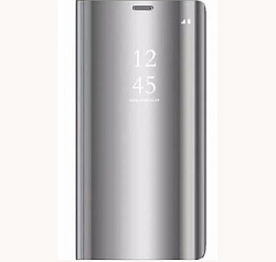 Чехол футляр-книга FAISON для SAMSUNG Galaxy S8, MIRROR, серебряный