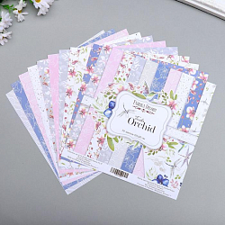 Набор бумаги для скрапбукинга "Tender orchid" 10 листов, 20х20 см 5490459