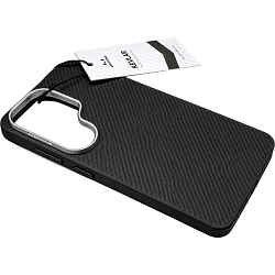 Задняя накладка KEEPHONE KEVILAR MARCUS MAGSAFE CASE для Samsung Galaxy S26 ULTRA, BLACK