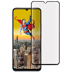 Противоударное стекло 2.5D FAISON для XIAOMI 10 Lite/10 Youth 5G, черное, полный клей