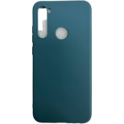 Задняя накладка ZIBELINO Soft Matte для Xiaomi Redmi Note 8 2021/2019 (лазурный)