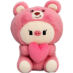 Мягкая игрушка "Pig heart", pink, 23 см