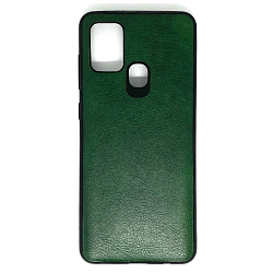 Силиконовый чехол NONAME для SAMSUNG Galaxy A21S под кожу зеленый