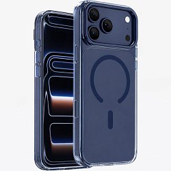 Задняя накладка KEEPHONE MAGICAM MagSafe Case с окном для камеры для iPhone 17 Pro Max, синий