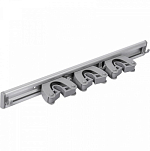 Держатель для хоз. инвентаря HAUSMANN Mop Holder 3+4, алюминий/серый,  41х6х4,2см (HM-GM-0840)