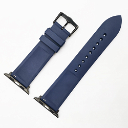 Силиконовый ремешoк для Apple Watch 42/44Sмм темно синий