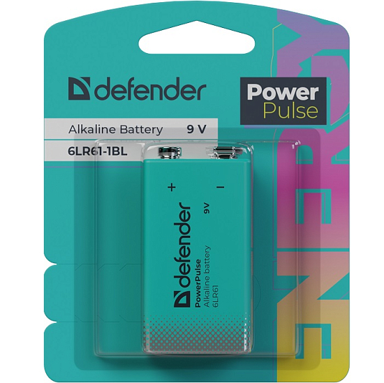 Элемент питания DEFENDER 6LR61 PowerPulse BL-1