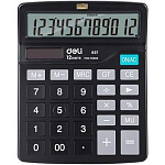 Калькулятор DELI E837 черный 12-разр.