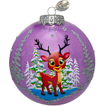 Шар "Олененок северный", 65 мм., в подарочной упаковке, КУ-65-234080