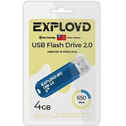 USB  4Gb EXPLOYD 650 синий