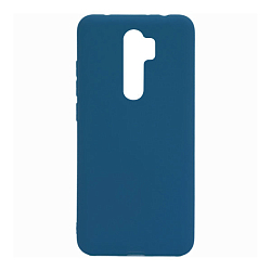 Задняя накладка SILICONE case NEW для Xiaomi Redmi Note 8 Pro синяя
