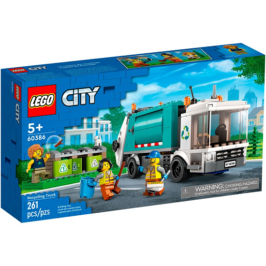 Конструктор LEGO City 60386 Грузовик для переработки отходов