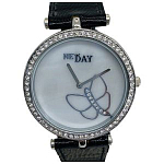 Наручные часы NEW DAY Style 177 кор.-хром,циф-бел,рем-черн