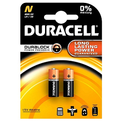 Элемент питания DURACELL LR1 N BL-2