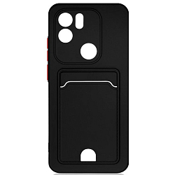 Силиконовый чехол DF для Xiaomi Redmi A1+ DF xiCardCase-04 (black)