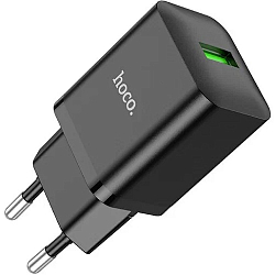 Сетевое ЗУ 1USB 3A HOCO N26, Maxim, microUSB, чёрный